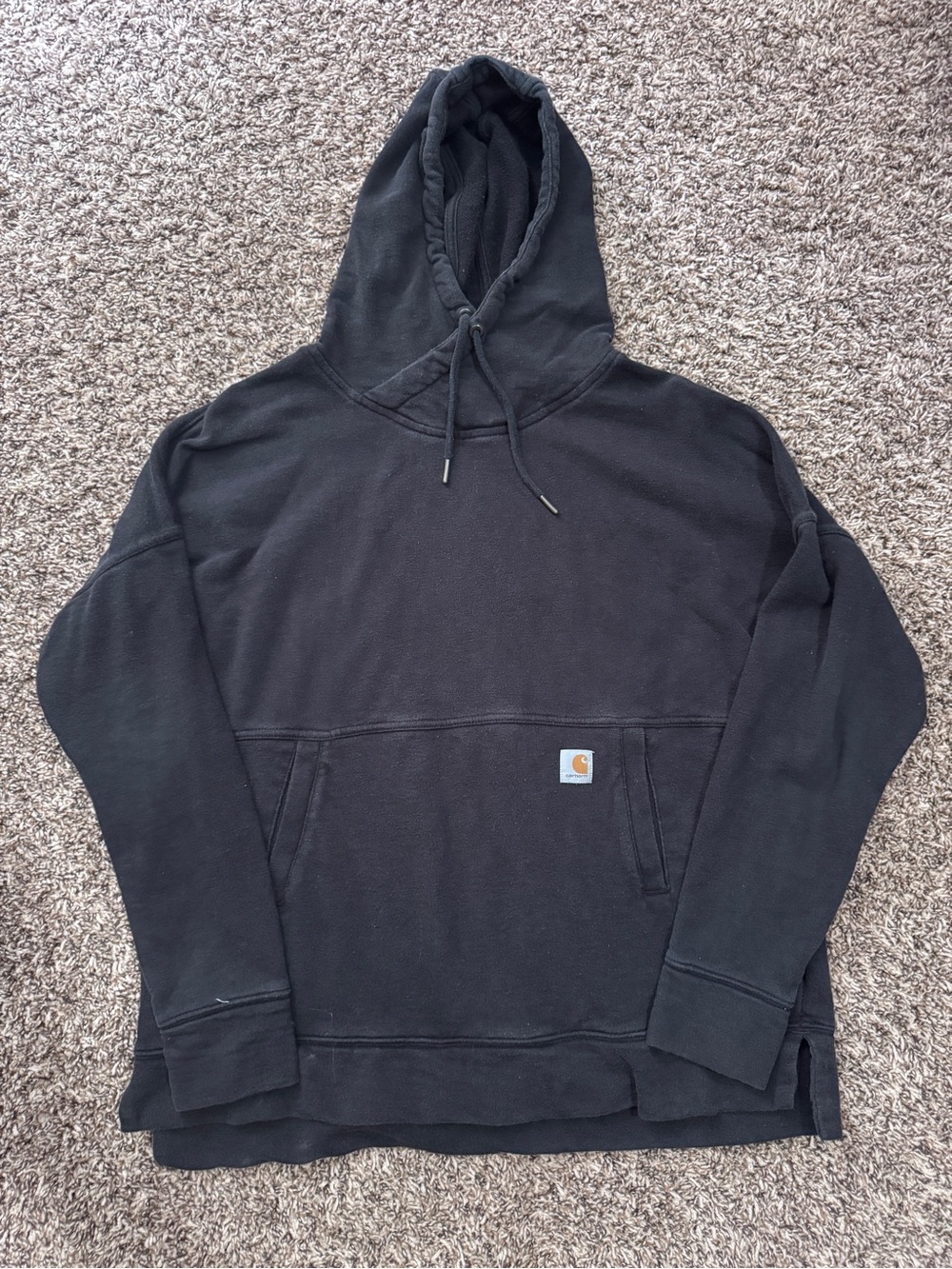 Carhartt Men’s Black Crewneck Hooded Sweatshirt